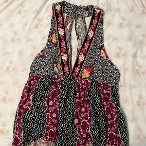 Free People floral tank top